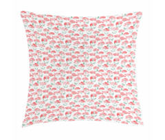 Watercolor Spring Field Pillow Cover