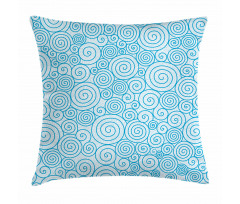 Sea Wave Swirls Pillow Cover