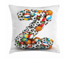 Colorful Sports Balls Pillow Cover