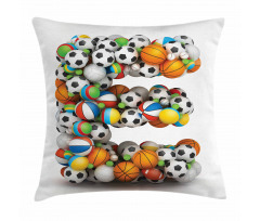 Sports Name Initials Pillow Cover