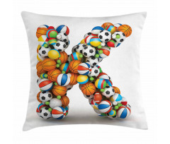 Sports Gaming Balls Pillow Cover