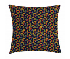 Fox Trees and Mushroom Pillow Cover