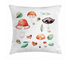 Fall Season Mushroom Pillow Cover