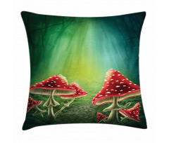 Fairy Tale Fungus Pillow Cover