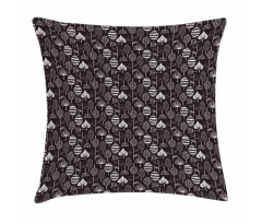 Scribble Leaves Artwork Pillow Cover