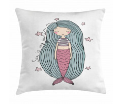 Sea is My Home Girl Pillow Cover
