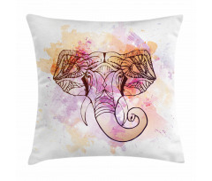 Oriental Wisdom Figure Theme Pillow Cover