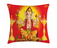 Diwali Festival Ceremony Pillow Cover