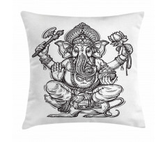 Folk Themed Symbol Timeless Pillow Cover