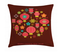 Lanterns Knots Pillow Cover