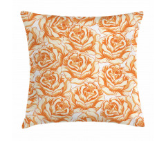 Romantic Love Flowers Pillow Cover