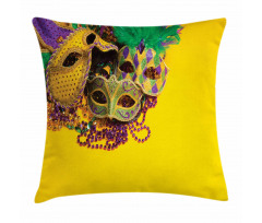 Venetian Mask Design Pillow Cover