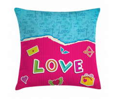 Romantic Cartoon Elements Pillow Cover
