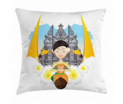 Traditional Girl Pillow Cover