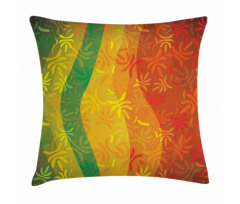 Deciduous Tree Leaves Pillow Cover