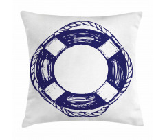 Sketch Life Buoy Pillow Cover