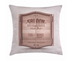 Antique Saloon Door Pillow Cover