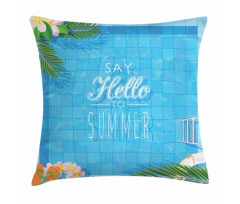 Summer Season Slogan Pillow Cover