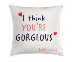 Valentines Day Slogan Pillow Cover