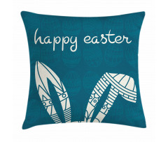 Ornamental Bunny Ears Pillow Cover