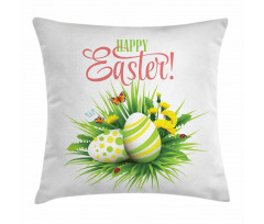 Spring Season Foliage Pillow Cover