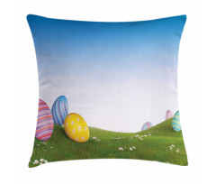 Eggs on the Hills Spring Pillow Cover
