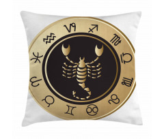 Signs Circle Pillow Cover