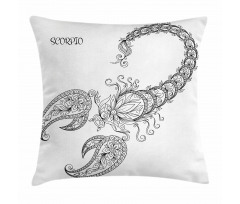 Floral Tattoo Pillow Cover