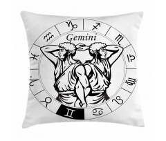Male Greek Twins Pillow Cover