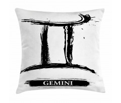 Grunge Brush Art Pillow Cover