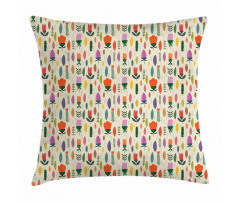 Seasonal Pastel Floral Pillow Cover