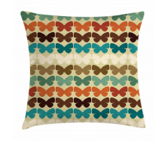 Retro Silhouettes Pillow Cover