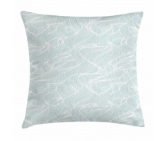 Ocean Wave Lines Pillow Cover