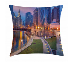 Cityscape Urban Pillow Cover