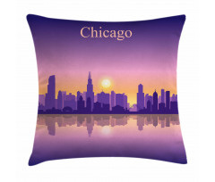Illinois Sunset Pillow Cover