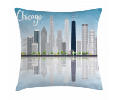 Skyscrapers American Pillow Cover