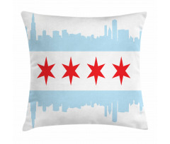 Buildings Flag Pillow Cover