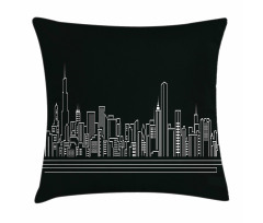 Abstract Town Pillow Cover