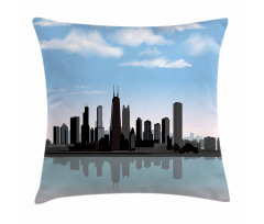 Missisippi River City Pillow Cover