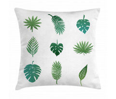 Tropical Tree Foliage Pillow Cover