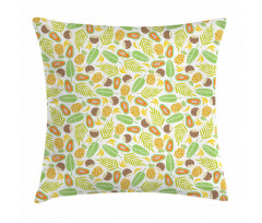 Pineapple Papaya Coconut Pillow Cover