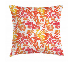 Hibiscus Flowers Art Pillow Cover