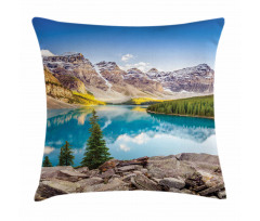 Moraine Lake Sunset Pillow Cover