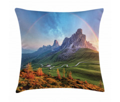 Alps Rainbow Morning Pillow Cover