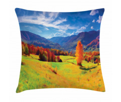 Alpine Mountain Design Pillow Cover