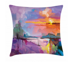 Mountains Design Pillow Cover