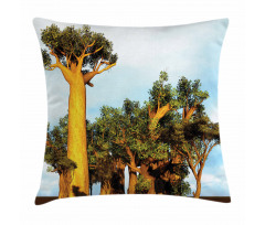 Tropical Baobabs Pillow Cover