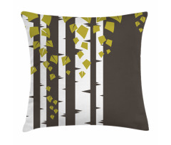 Silhouette of Tree Pillow Cover