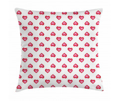 Hearts with Dots Pillow Cover
