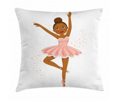 Ballerina Dancing Kids Pillow Cover